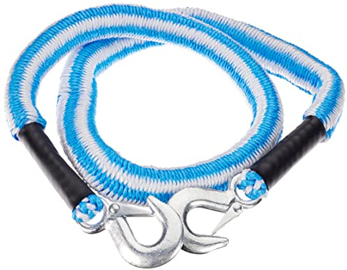 D&W Abschleppseil Stretch 4m 2500kg, Blau/Weiß