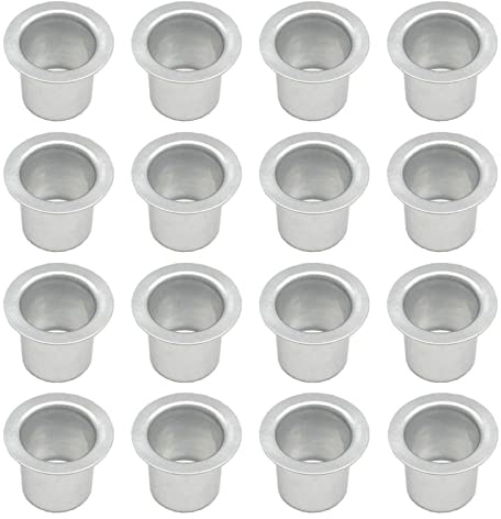 40 Stück Mini Kerzenhalter aus Metall Deko Kerzeneinsätze Creative Kerzenständer Tafelkerzen Teelichthalter für Stabkerzen und Pyramidenkerzen Teelichter Baumkerzen Teelichter Puppenkerzen（Silber）