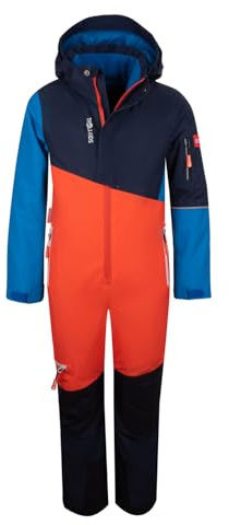 Trollkids Kids Hallingdal Snowsuit 128, flame orange