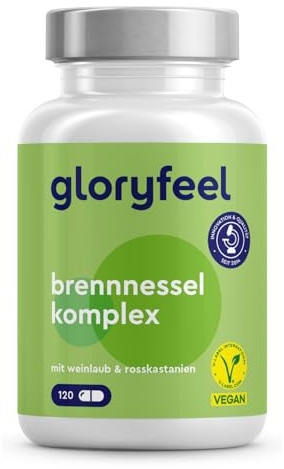 Brennnessel Komplex – 120 Kapseln – 10:1 Brennnesselblattextrakt – vegan, hochdosiert, ohne unnötige Zusätze – in Deutschland produziert & laborgeprüft