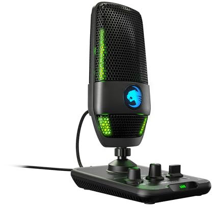 Roccat Torch - USB-Mikrofon in Studioqualität, schwarz