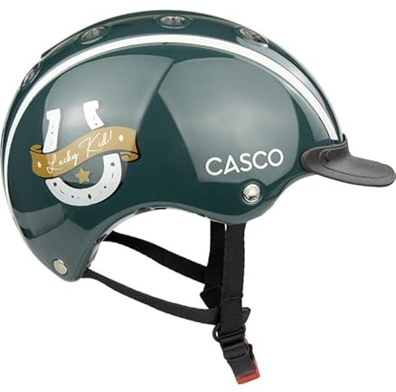CASCO Kinder Reithelm Skihelm Radhelm Nori 2.0 Lucky Kid Emerald grün
