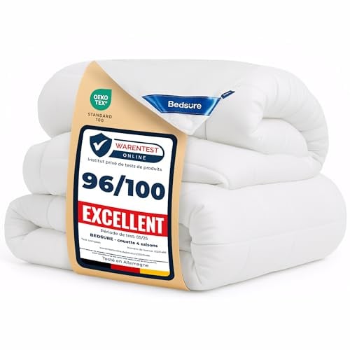 BEDSURE Bettdecke 135x200 Winterdecke 450gsm - 4 Jahreszeiten 2 teilig Bettdecken - Inklusive Ganzjahresdecke 135x200 300gsm & Sommerdecke 200x135 150gsm, Steppdecke für Winter/Sommer/Vierjahreszeiten