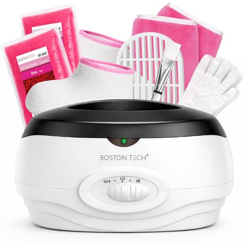 Boston Tech® Paraffin-Handbad von Muskelschmerzen und Arthritis. 3 Liter Fassungsvermögen. Feuchtigkeit und revitalisiert die Haut. Enthält 900 g Wachs und Zubehör für den Heim- und professionellen