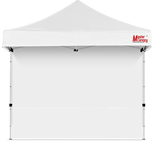 MasterCanopy Seitenwand/Seitenteil für 3 x 3 m Pop-up-Pavillon, Faltpavillon, Zelt, Canopy, 1 Stück, Weiß