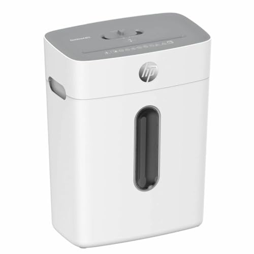 HP OneShred 8CC papirmakulator Delvist | Papierschredder für Zuhause & Büro | 8 Blatt Schnittleistung | Shredder Papier mit 15L Auffangbehälter