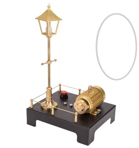CreativeBlocker Dampfgenerator Mini Retro Dampfmotor & Lampen Szenen - Experimentelles Lernspielzeug für Dampfmaschinen-Modellbau