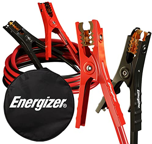 Energizer Starthilfekabel für Autobatterien, robuste Starthilfekabel für Starthilfe bei leeren oder schwachen Batterien, inklusive Tragetasche (16 Fuß (6 Gauge))