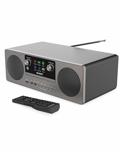 MAJORITY Humboldt Internetradio | Stereoanlage mit DAB+ Radio | Bluetooth WLAN Radio mit CD Player | Digitalradio mit Spotify Connect & Podcasts | UKW Radio Kompaktanlage | Inklusive Fernbedienung