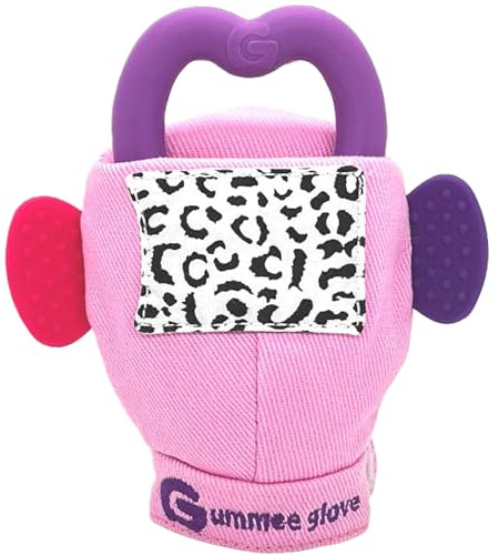 Gummee Glove Beißhandschuh Baby – Mit abnehmbarem Beißring – Zahnungshandschuh 3-6 Monate – Premium Beißfäustling, Baby Zahnungshilfe – Baby Kauspielzeug, Babyspielzeug – Babygeschenke