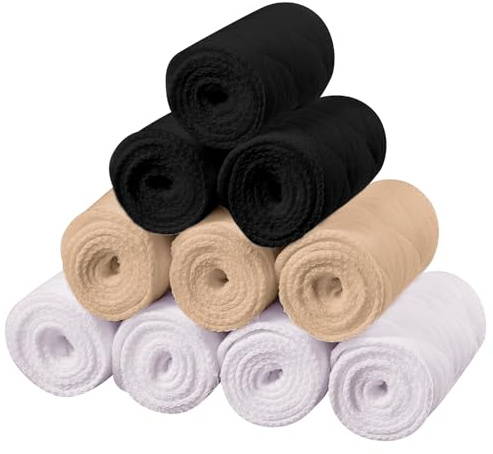 SATINIOR 10 Stück BH-Einlagen Unterbrust Schwitzschutz Pads | Schwitzen Wiederverwendbare Baumwoll BH, Atmungsaktiv für Sport & Stillzeit, Damen BH Einlagen Schwitzen Extraweich Sommerge