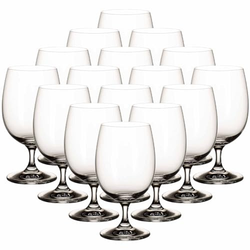 Villeroy & Boch La Divina Wasserkelch-Set 16-teilig, 330 ml, Klassische Wassergläser, Kristallglas