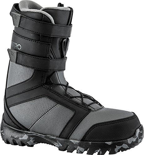 Nitro Snowboards Kinder Rover Youth ELS'18 Snowboard Boot, Black-Charcoal, 24