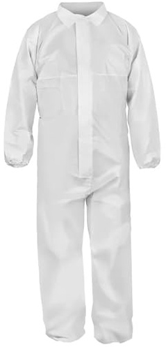 ProSafe 10x Schutzanzug Einweg, Einwegoverall, Einweganzug, Einweg Maleranzug & Lackieranzug, Staubschutzanzug, Maleroverall & Asbest Glaswolle Schutzanzug, Einmalanzug Weiß