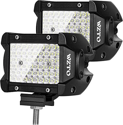 WZTO LED Arbeitslicht, 4 Inch 300W 30000LM LED Arbeitsscheinwerfer 108 LEDs Zusatzscheinwerfer,DC 12~24V Offroad IP67 Wasserdicht Rückfahrscheinwerfer Für Offroad-Motorrad-Autotraktor Truck SUV UTV