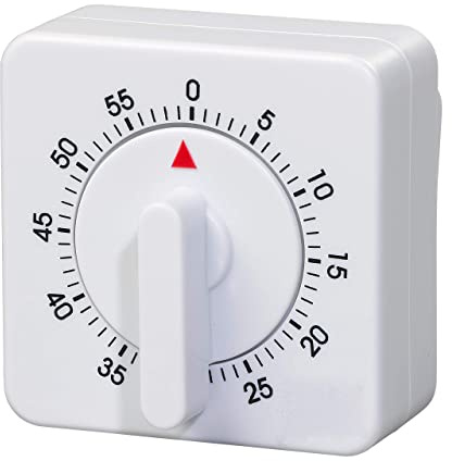 Küchentimer Mechanische,60 Minuten/1 Stunde Eieruhr Mechanisch Tragbare Timer Countdown Eieruhren Analog Kurzzeitwecker für Haushalt Küche Kochen Backen Sport Büro