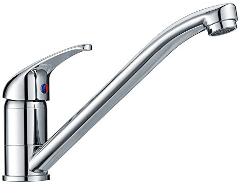 Hapilife Küchenarmatur verchromt 360° Schwenkbereich Hochdruck Wasserhahn Küche aus Messing Spültisch-Einhebelmischer Mischbatterie Spüle Armatur