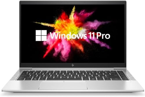 HP EliteBook 845 G7 Laptop Business, 14 Zoll FHD Notebook, AMD Ryzen 5 Pro 4650U, 16GB RAM, 512GB SSD, CAM, US-Tastatur, Windows 11 Pro (Generalüberholt)