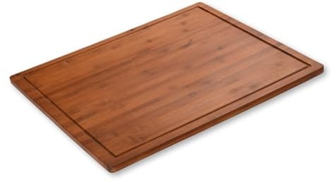 Kesper | Herdabdeckplatte, Material: Bambus, Maße: 56 x 50 cm, H: 4 cm (inkl. Füße) Farbe: Braun | 59599 13
