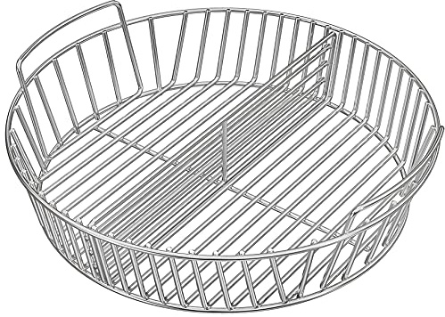 Onlyfire Holzkohlenaschenkorb aus Edelstahl für 57cm Holzkohlegrill,Kohlekorb für 57cm Weber Kugelgrill