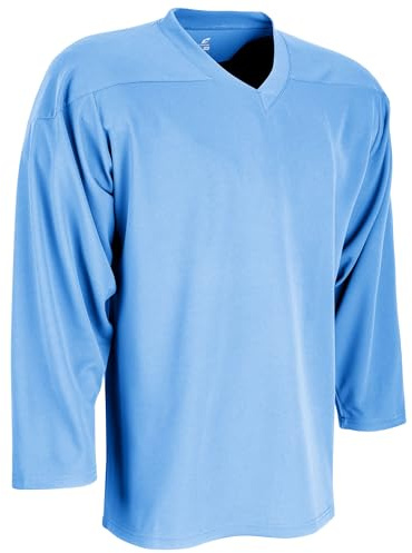 CHAMPRO Jungen Faceoff Hockey-Trikot für Jugendliche Hockeytrikot aus Polyester, Hell, blau, X-Large