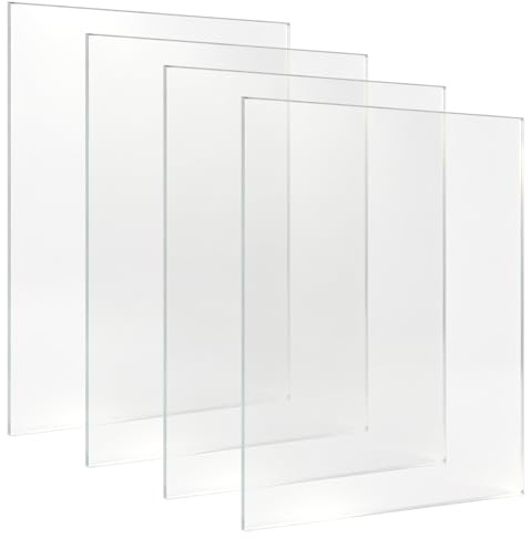 4 Stück A4 klare Acrylplatten, Acrylglas Platte, Transparente Kunststoffplatten, 210x297mm Plastikplatte Acrylic Sheet für Fotorahmen Bilderrahmen Tischaufsteller Malerei Display Dekoration