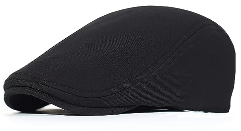 JAOAJ Herren Schiebermütze Baumwolle Barett Cap Schirmmütze Flatcap Baskenmütze Newsboy Cap Entenschnabel Driving Cabbie Jagd Kappen