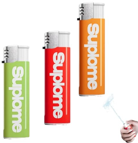 FIMWOLZ 3 Stück Prank Artikel, Feuerzeug Wasser Spritzt Prank, Lighter Pranks, Water Shooting Toy Lighter
