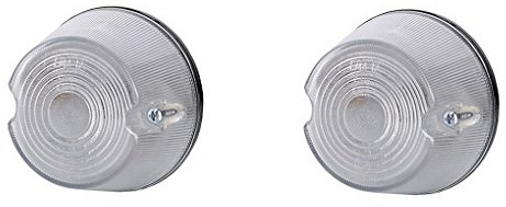 BUL BARS 2 x Weiß Begrenzungsleuchte Seitenleuchte 12V 24V mit E-Prüfzeichen Positionsleuchte Ring Auto LKW PKW KFZ Lampe Leuchte Licht Set Paar Front Birne