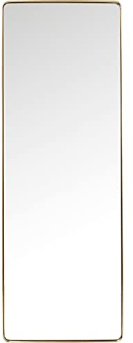 Kare Design Spiegel Curve, Gold, 200x70 cm, Wandspiegel | Standspiegel, Ganzkörperspiegel, mit Rahmen, Rechteckig, Schlafzimmer