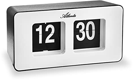 Atlanta Moderne Tischuhr Quarz mit Retro Flip Anzeige - 4464/0