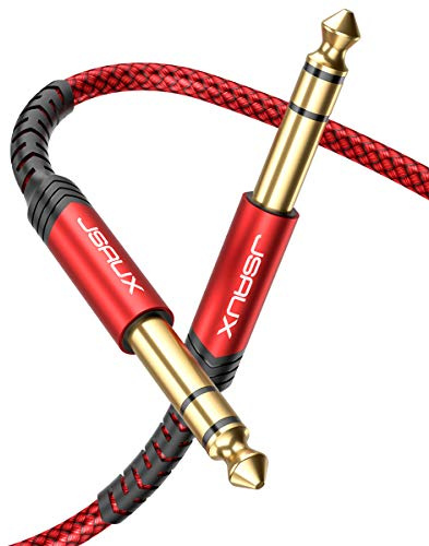 JSAUX Gitarrenkabel 3M, Klinkenkabel 6.3 | Instrumentenkabel, E-Gitarre Kabel für Gitarren, Keyboard, Bass, Verstärker und andere Audiogeräte