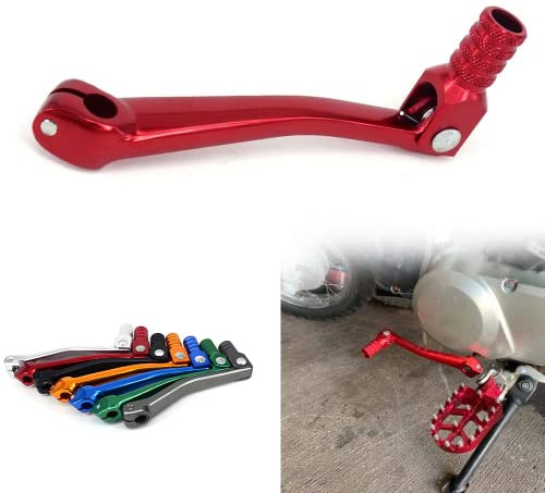 USTPO Motorrad Schalthebel Schalthebel Pedal Aluminium passend für CRF 50 70 XR50 TTR50 110CC 125CC 140CC 150CC SSR Tao Tao Lifan Xmotor Apollo Coolster Dirt Pit Bike ATV – Rot