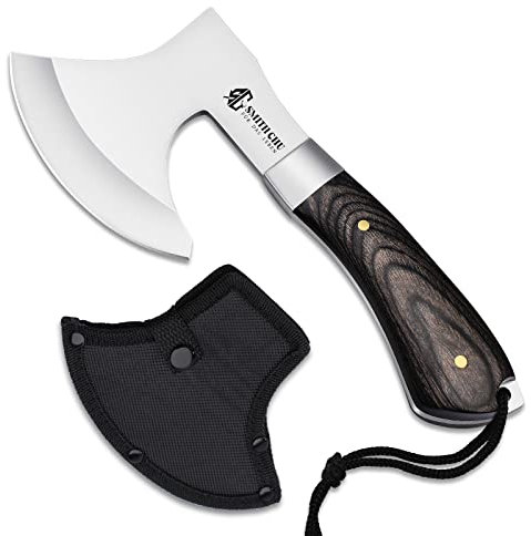 SMITH CHU Survival Axt Wikinger Äxte, Schärfe Camping Beil, Handbeil mit Geschenkbox, Outdoor Axt für Camping, Waldreisen, Jagd, Garten…