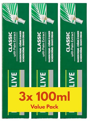 Palmolive Rasiercreme für Herren, 3 x 100 ml, 3 Stück