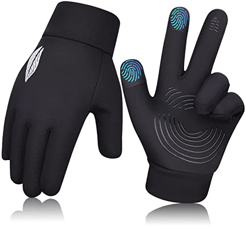 OKIDSO Kinder Handschuhe Winter Warm Fahrradhandschuhe: Touchscreen Winterhandschuhe Softshell Smartphone Touch mit Anti-Rutsch für Langlauf Ski 4-6 Jahre Jungen Mädchen