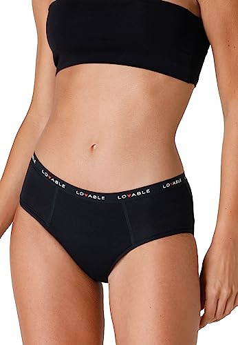 Lovable Damen Period Panties Periodenunterwäsche Panty mit Normal Fluss (1er Pack)