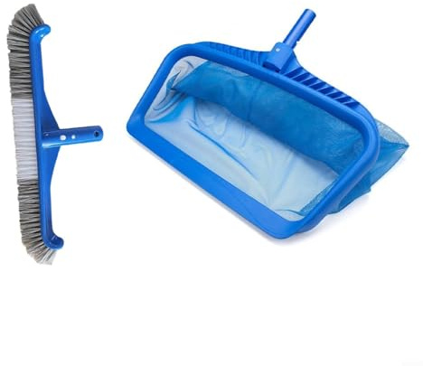 Allthingstore Poolreinigungsset, feinmaschiges Skimmernetz, 43 cm, Poolbürste für oberirdische Pools