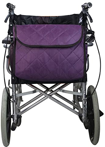 Wheelchair Backpack Bag, Wheelchair Bag,6Colors - Large Tote Accessory to Hang on Back- Lightweight, Wheelchair Storage Organizers for Walkers, Rollators, Scooters (lila)