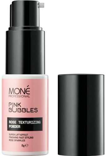 MONÉ Professional Haarpuder für Volumen, Rosa, Leichter Schimmer, 8 g | Für feines, plattes Haar. Max 2-3 Sprühstöße am Ansatz, mit der Hand formen. Vanille. Passt zu allen Haartönen.