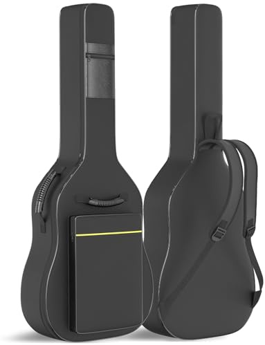 GLEAM Gitarrentasche - 8mm Schwammpolsterung für 104,1 cm/41 inch Akustik - wasserdicht