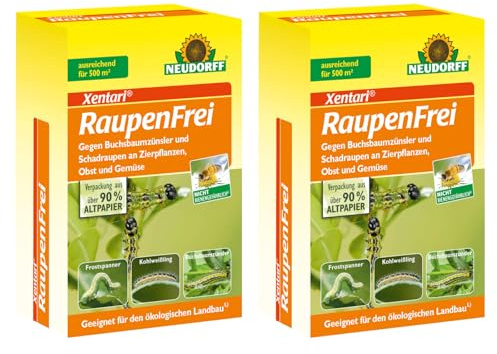 Neudorff Raupenfrei Xentari 50g gegen Buchsbaumzünsler an Buchsbäumen Value Pack
