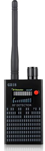 Kobert-Goods Wanzen Detektor G318, RF Scanner, GPS & Kamera Finder | Abhörwanzen, Kameras & GPS-Tracker aufspüren – LED-Anzeige, einstellbare Empfindlichkeit, bis zu 15 h Akku