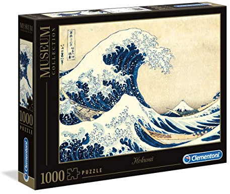 Clementoni Museum Collection Puzzle - Hokusai Die große Welle - 1000 Teile | Museum Collection, Geschicklichkeitsspiel für die ganze Familie, buntes Legespiel, Erwachsenenpuzzle ab 14 Jahren