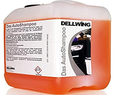 DELLWING Das AutoShampoo Konzentrat 5 L - Hochprofessionelles Shampoo für Ihren Wagen - Verdünnbar bis 1:100 - Perfekt für die Handwäsche, aber auch zur maschinellen Reinigung nutzbar