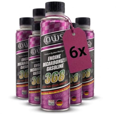 OWS 368 Carbon-System-Reiniger 6x300ml – Hochleistungs Motorreiniger für Benzinmotoren – Entfernt Ablagerungen in Einspritzdüsen, Ansaug & Brennraum – Wiederherstellung von Leistung