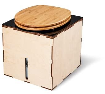 Kildwick EasyLoo Trenntoilette/Trockentoilette schwarz - montiert