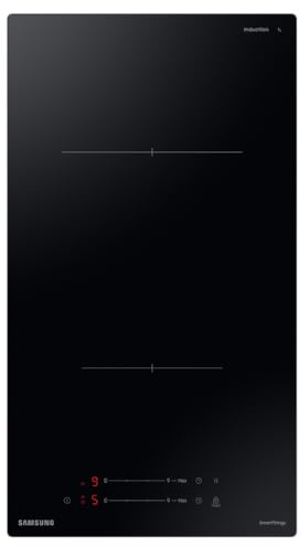 Samsung NZ32BG2005FKU1 Autarkes Induktionskochfeld, 2 Platten, 30 cm breit | Koch-Zonen aus Glaskeramik, Sensortasten mit Slider, Wi-Fi-Steuerung, Kindersicherung, Timer, Restwärmeanzeige, Schwarz