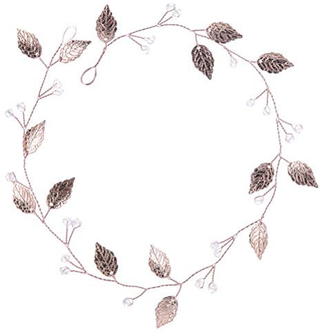 Bridal Stirnband Rose Gold verlä Haarband Headpiece Headwear Haarschmuck für Hochzeit (FD609)