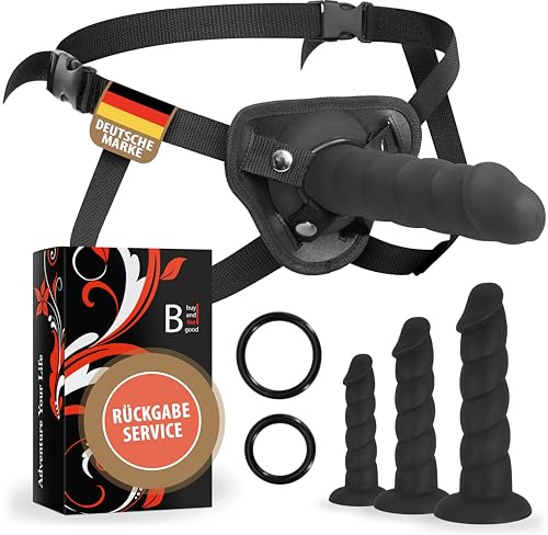 FESTSITZENDER STRAPON mit DILDO I Umschnallpenis für Frauen [SNAP-LOCK-SYSTEM] Spielzeug für die Paare - SM -Umschnalldildo - Analplug - BDSM + PREMIUM SILIKON I Sex Toys - Sex Spielzeug für die Frau